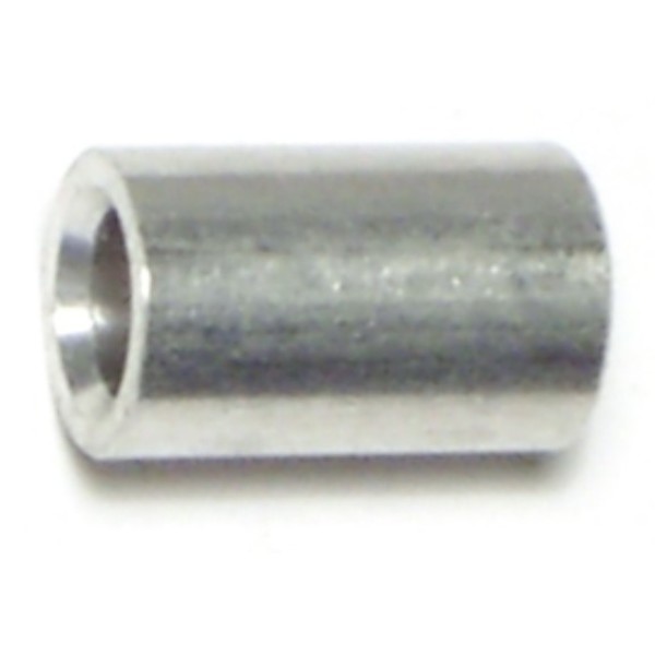 Midwest Fastener Round Spacer, #10 Screw Size, Aluminum, 1/2 in Overall Lg 65852